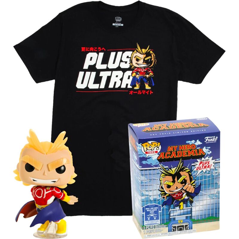 Funko POP & Tee MHA T-shirt L All Might (Glows in the Dark) 9cm