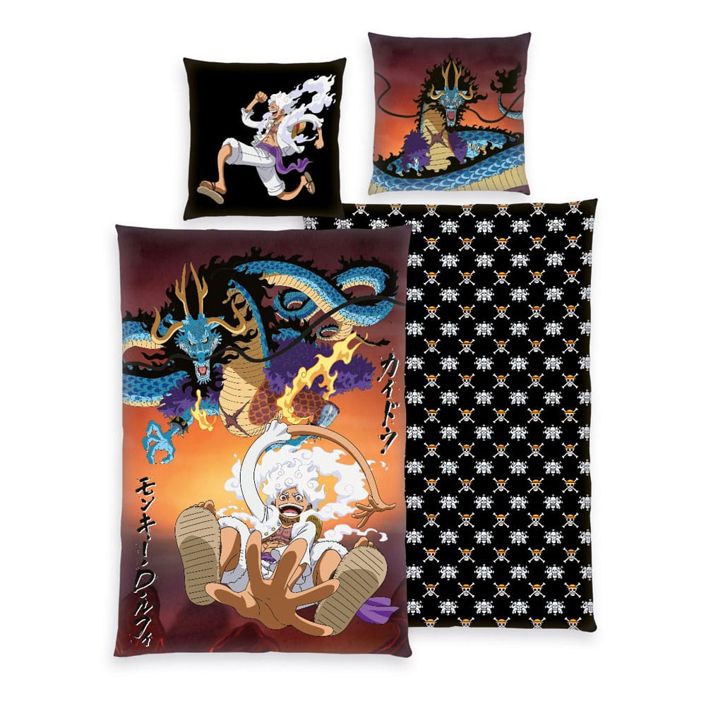 Posteljina One Piece Luffy Gear 5 135x200cm