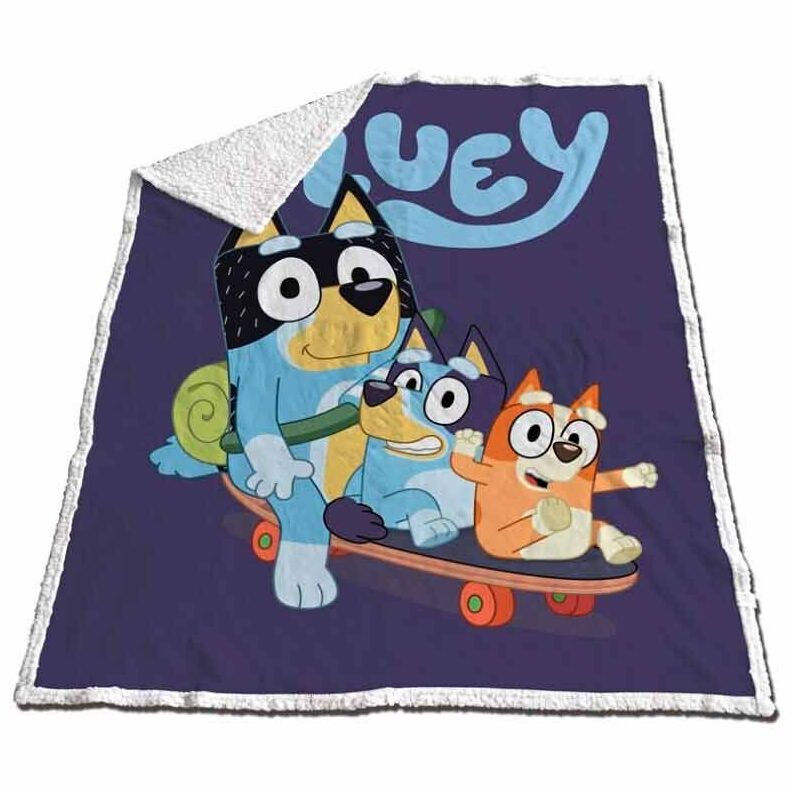 Bluey sherpa deka 120x150cm