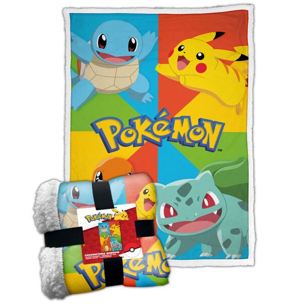 Pokemon Kanto Starters sherpa deka 100x150cm