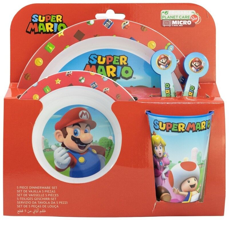 Pribor za jelo Super Mario 5kom