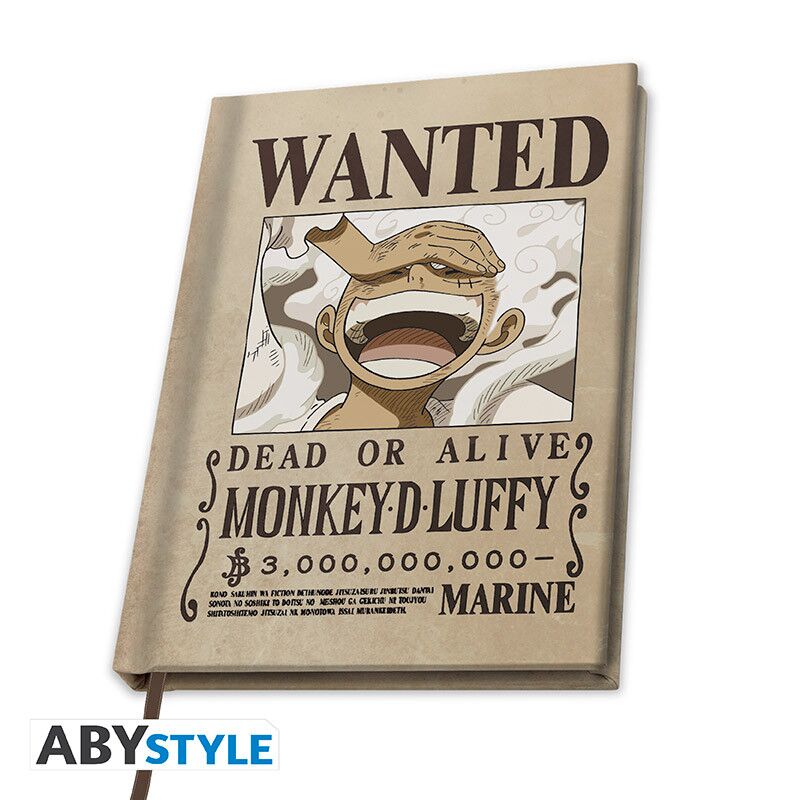 Bilježnica A5 One Piece Wanted Luffy Wano
