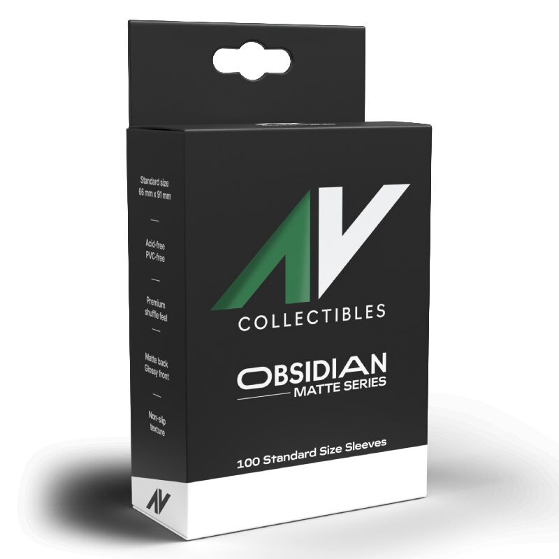 AV Collectibles Obisidian Matte Series Sleeves Forest Green