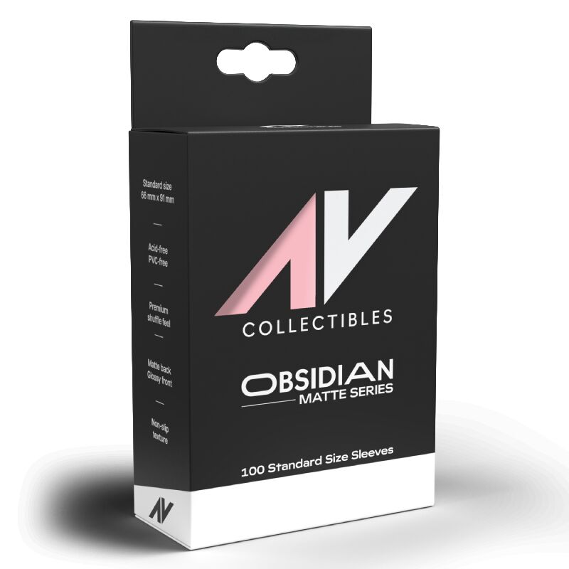 AV Collectibles Obisidian Matte Series Sleeves Sakura Pink