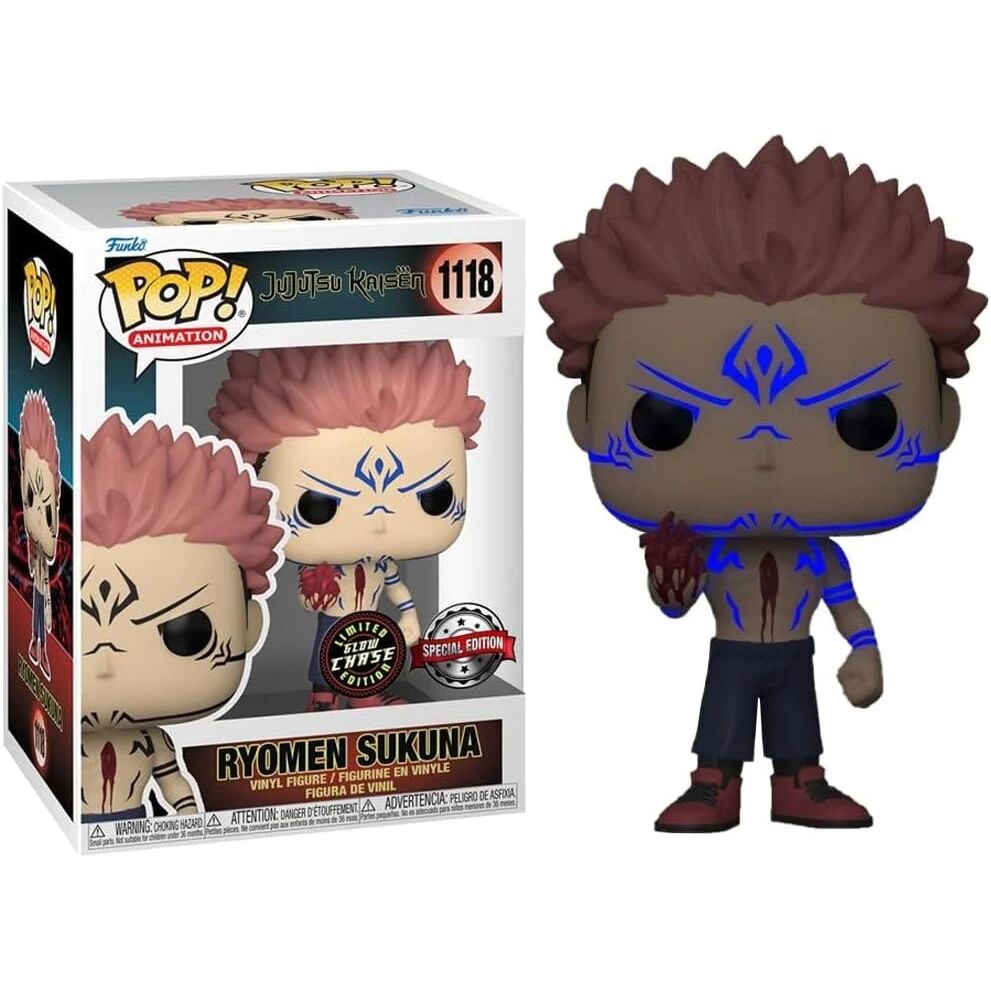 Funko POP JJK Ryomen Sukuna Special Ed. CHASE (Glows in the Dark) 9cm