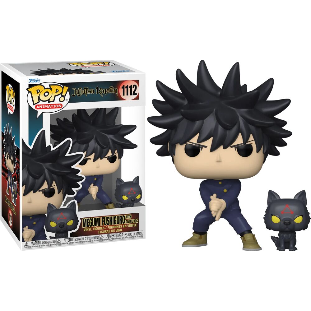 Funko POP Jujutsu Kaisen Megumi Fushiguro w/ Divine Dog 9cm
