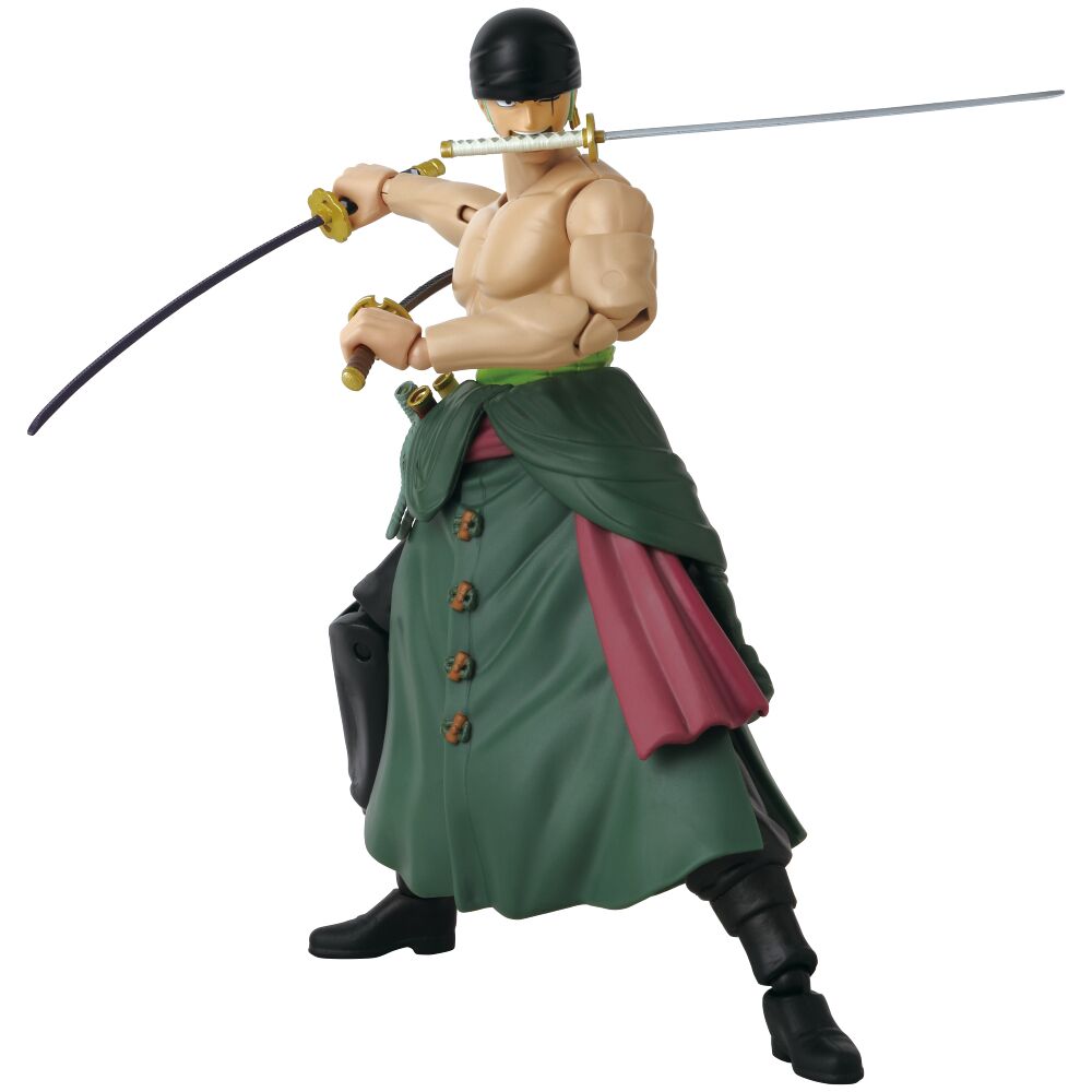 One Piece Anime Heroes Zoro Three Sword Style figura 17cm