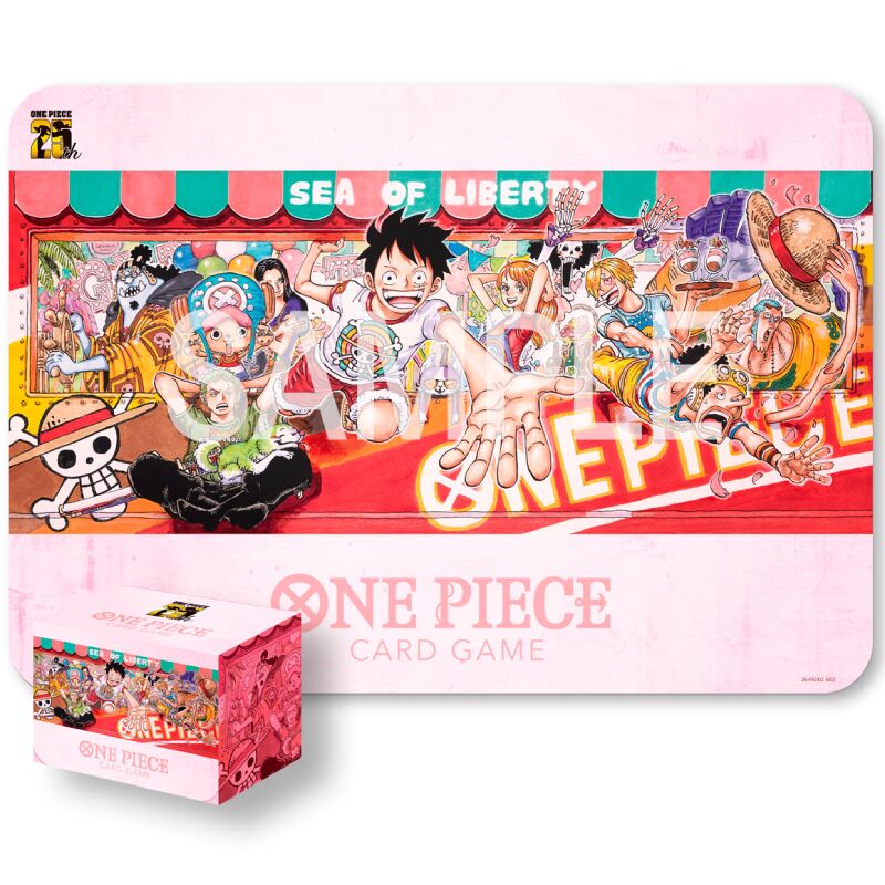One Piece Card Game Playmat and Card Case Set 25th Edition