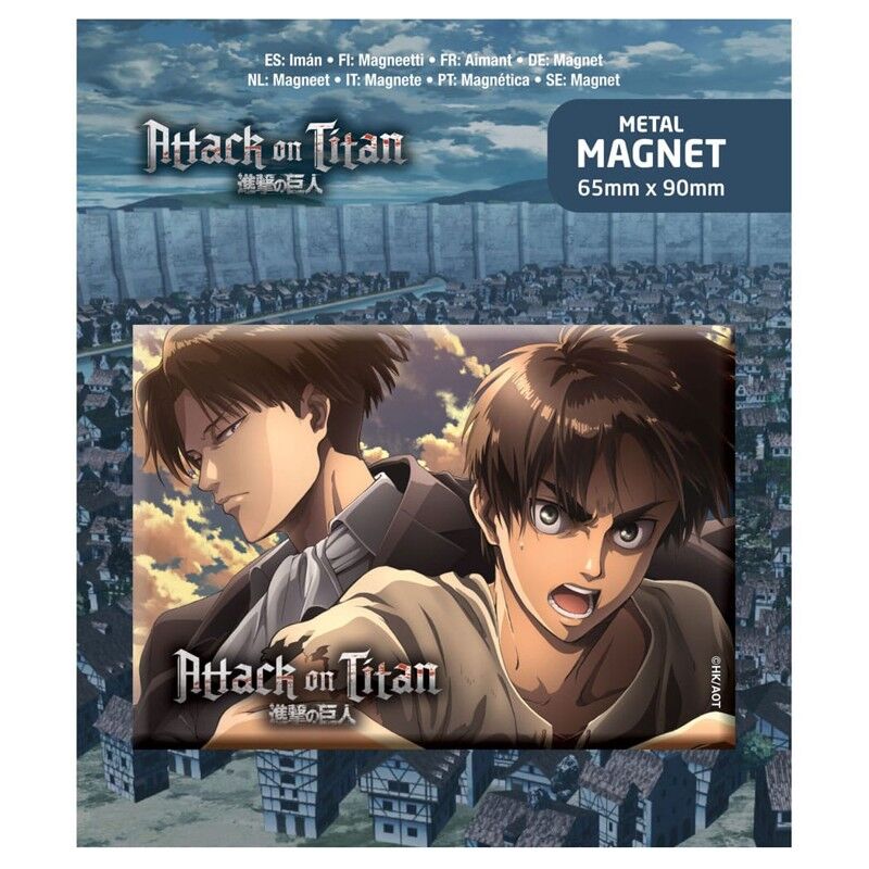 Magnet Attack on Titan Eren & Levi